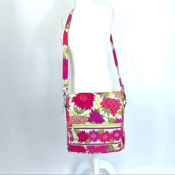 Vera Bradley Hello Dahlia lg hipster messenger bag - Picture 4 of 16
